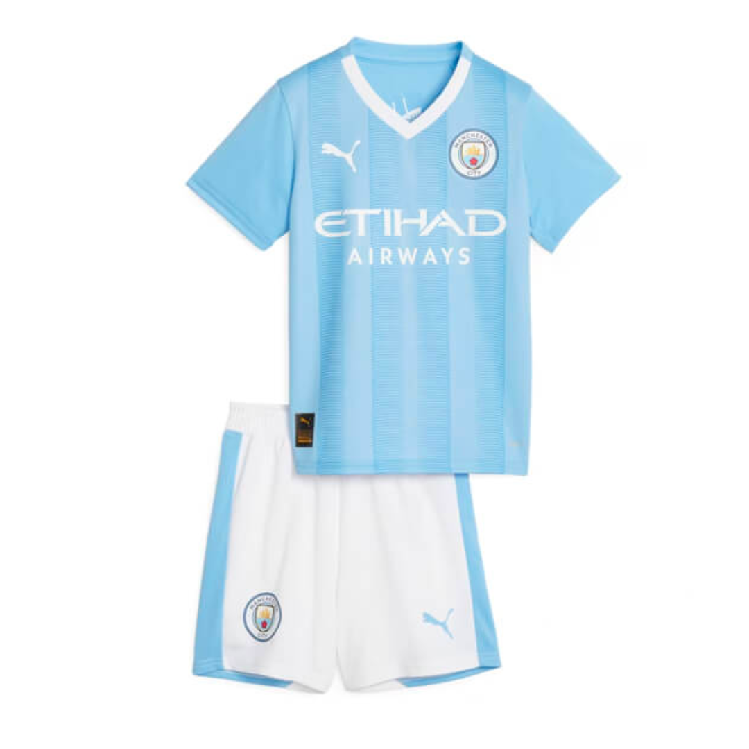 DZIECI - 2023-24 - DOM MANCHESTER CITY | BLUZA + KRÓTKA